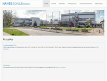 Tablet Screenshot of hanseschule-winsen.de